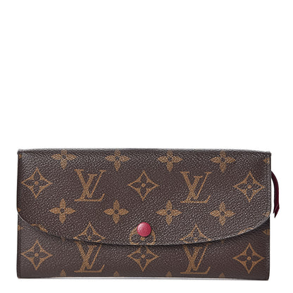 Louis Vuitton Monogram Emilie Wallet Fuchsia 1 of 6