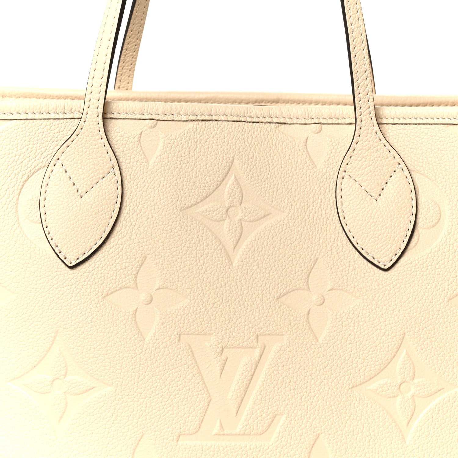 Louis Vuitton Empreinte Monogram Giant Neverfull MM Cream 10 of 12
