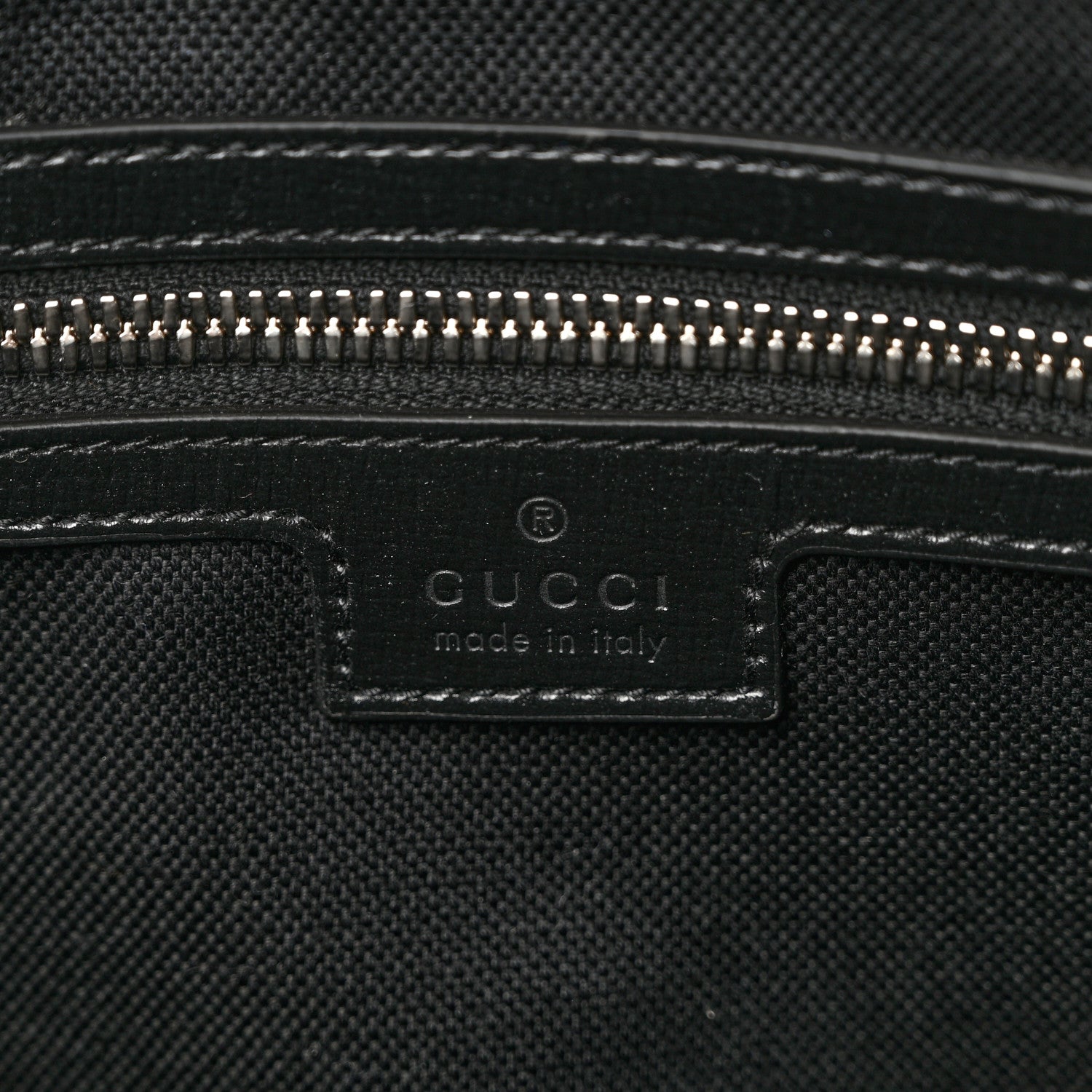 Gucci GG Supreme Monogram Azalea Calfskin Retro Interlocking G Wristlet Messenger Bag Black 6 of 6
