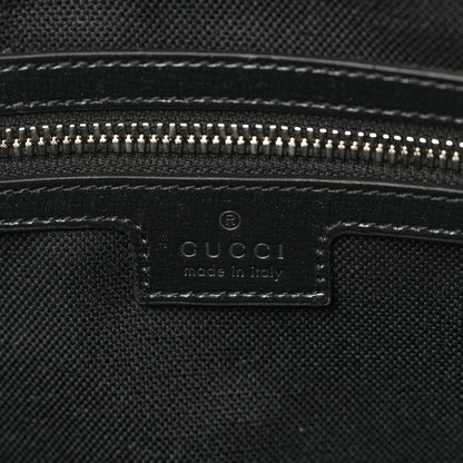 Gucci GG Supreme Monogram Azalea Calfskin Retro Interlocking G Wristlet Messenger Bag Black 6 of 6