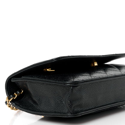 Chanel Caviar Quilted Wallet on Chain WOC Black 10 of 13