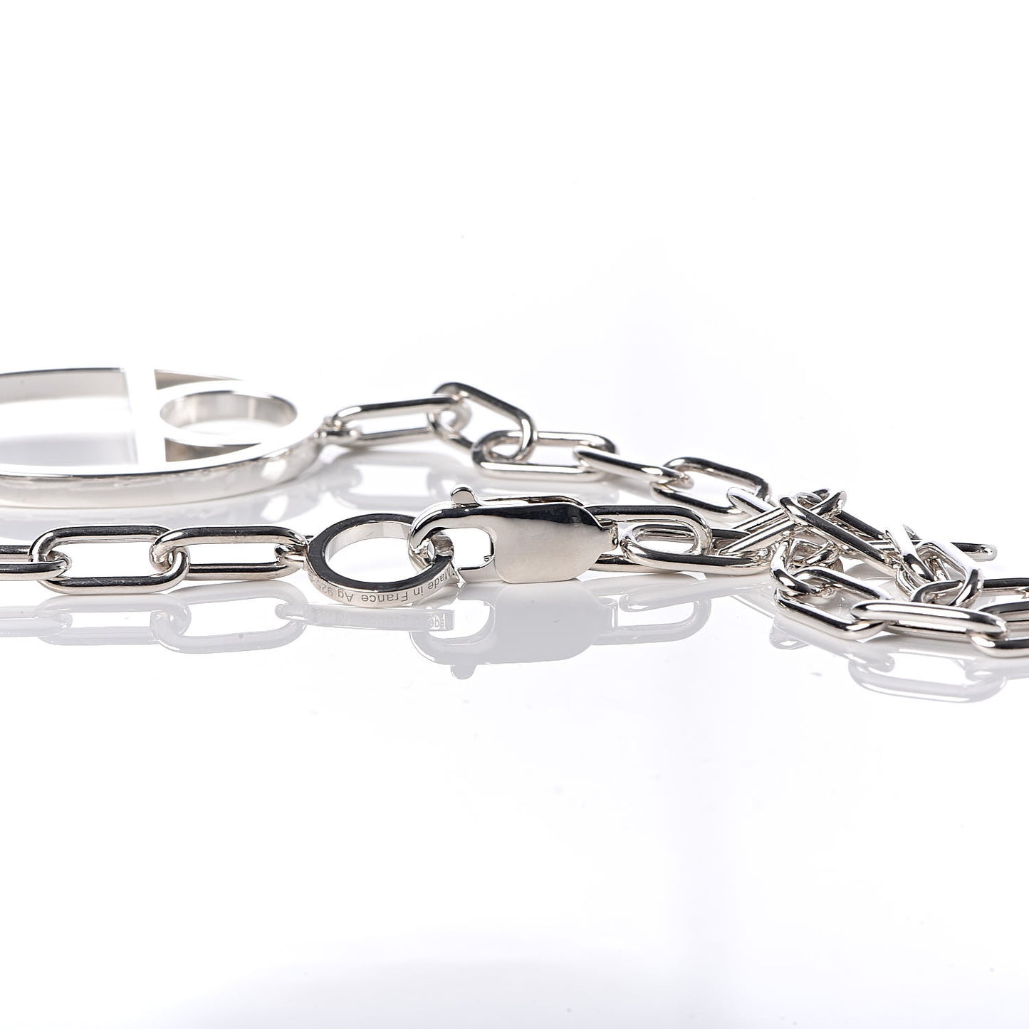 Sterling Silver Large Amulette Chaine D'Ancre Necklace