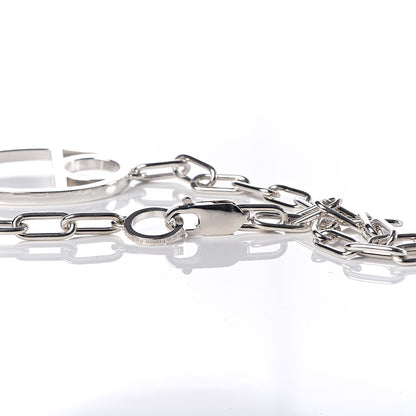 Hermes Sterling Silver Large Amulette Chaine D'Ancre Necklace 5 of 7