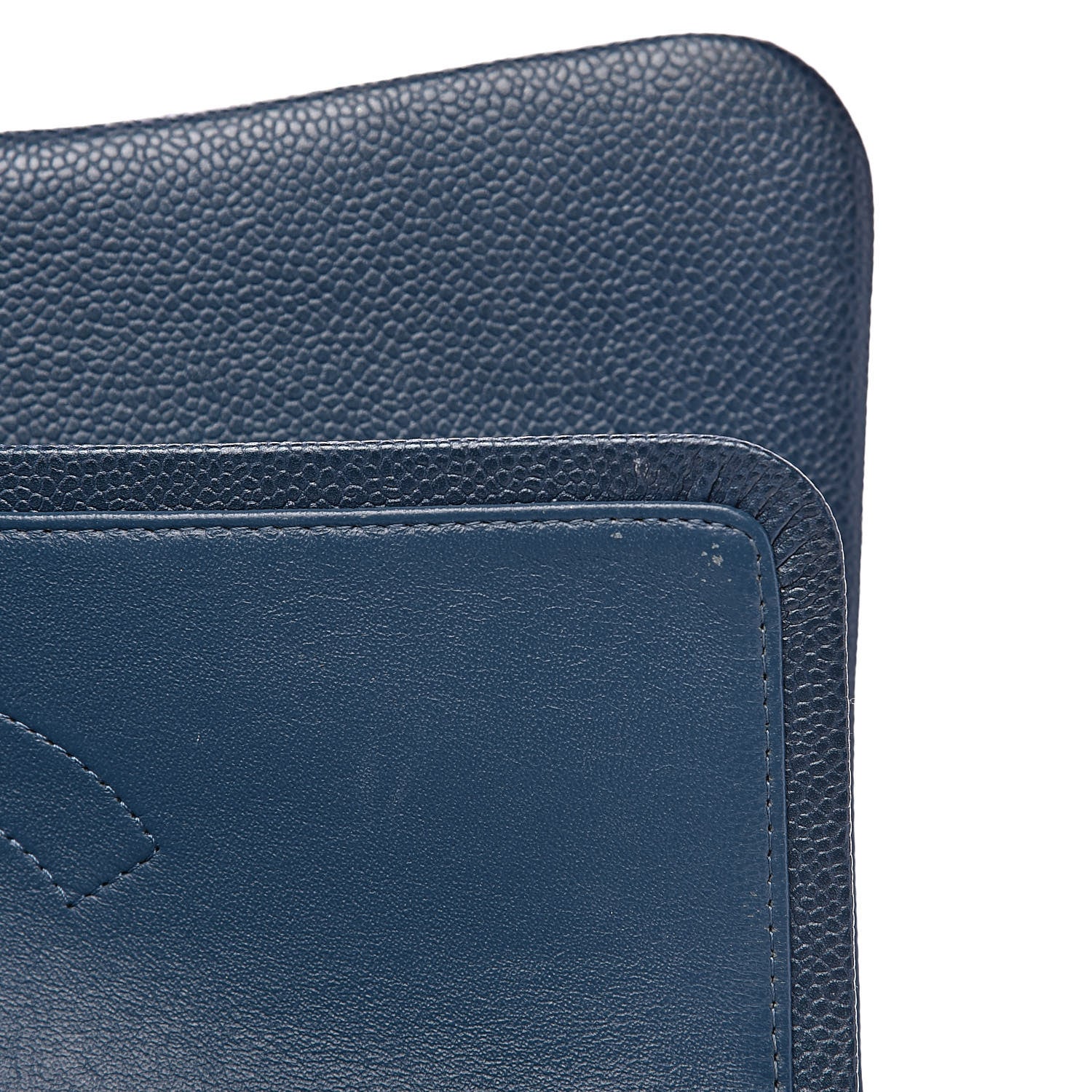 Chanel Caviar Quilted Jumbo Double Flap Dark Blue 14 of 16