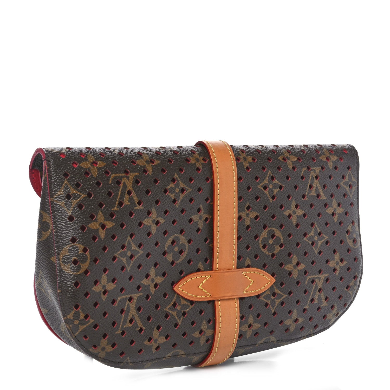 Louis Vuitton Monogram SC Flore Clutch Saumur Corail 2 of 8