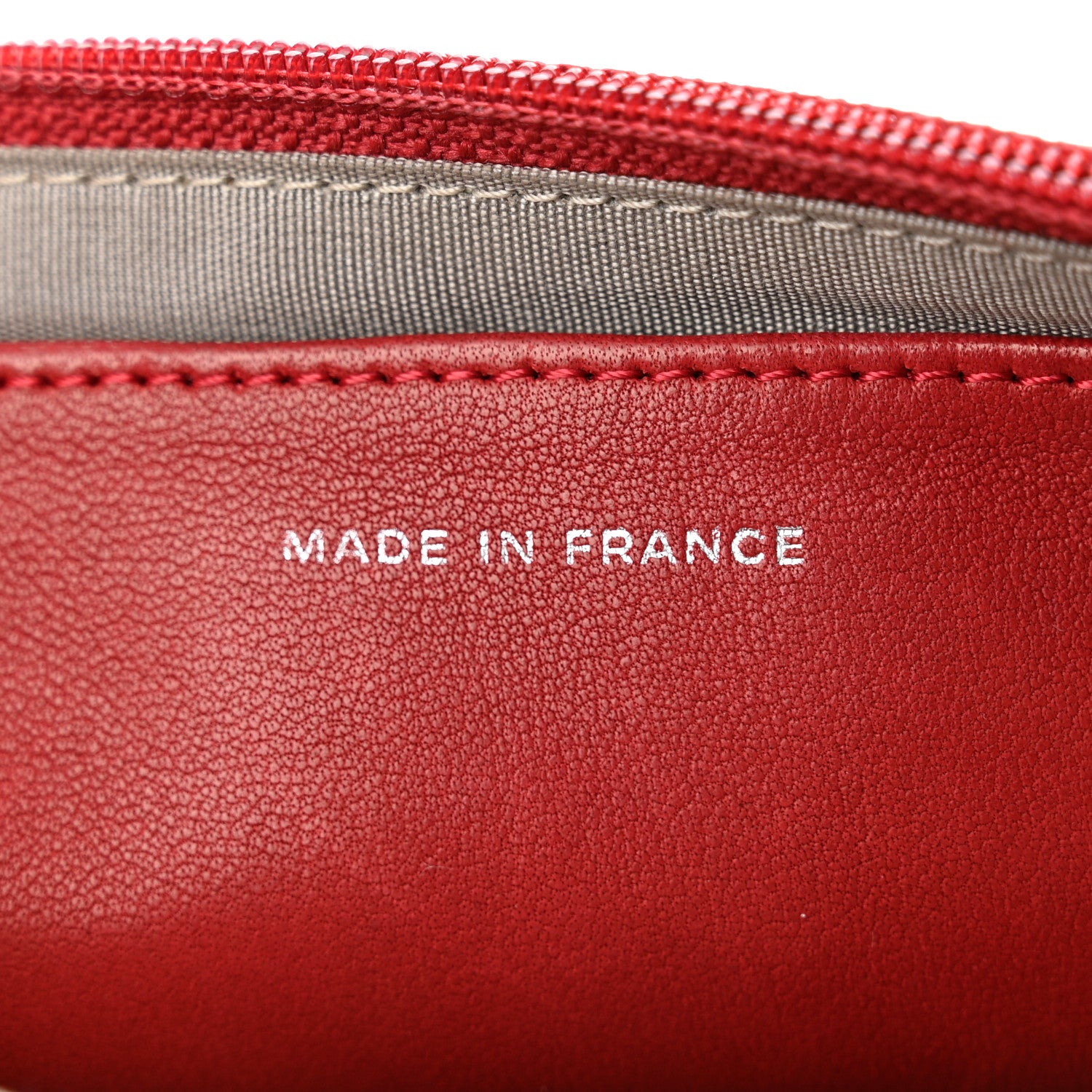 Chanel Lambskin Half Moon Wallet On Chain WOC Red 7 of 11