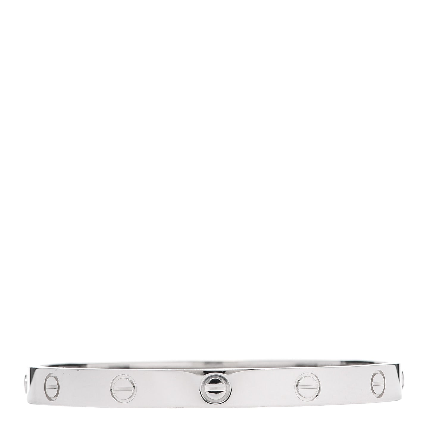 18K White Gold LOVE Bracelet 17