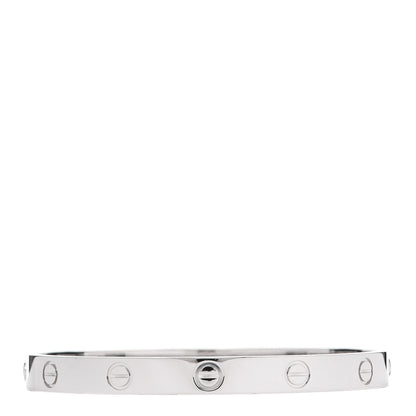 Cartier 18K White Gold LOVE Bracelet 17 1 of 7