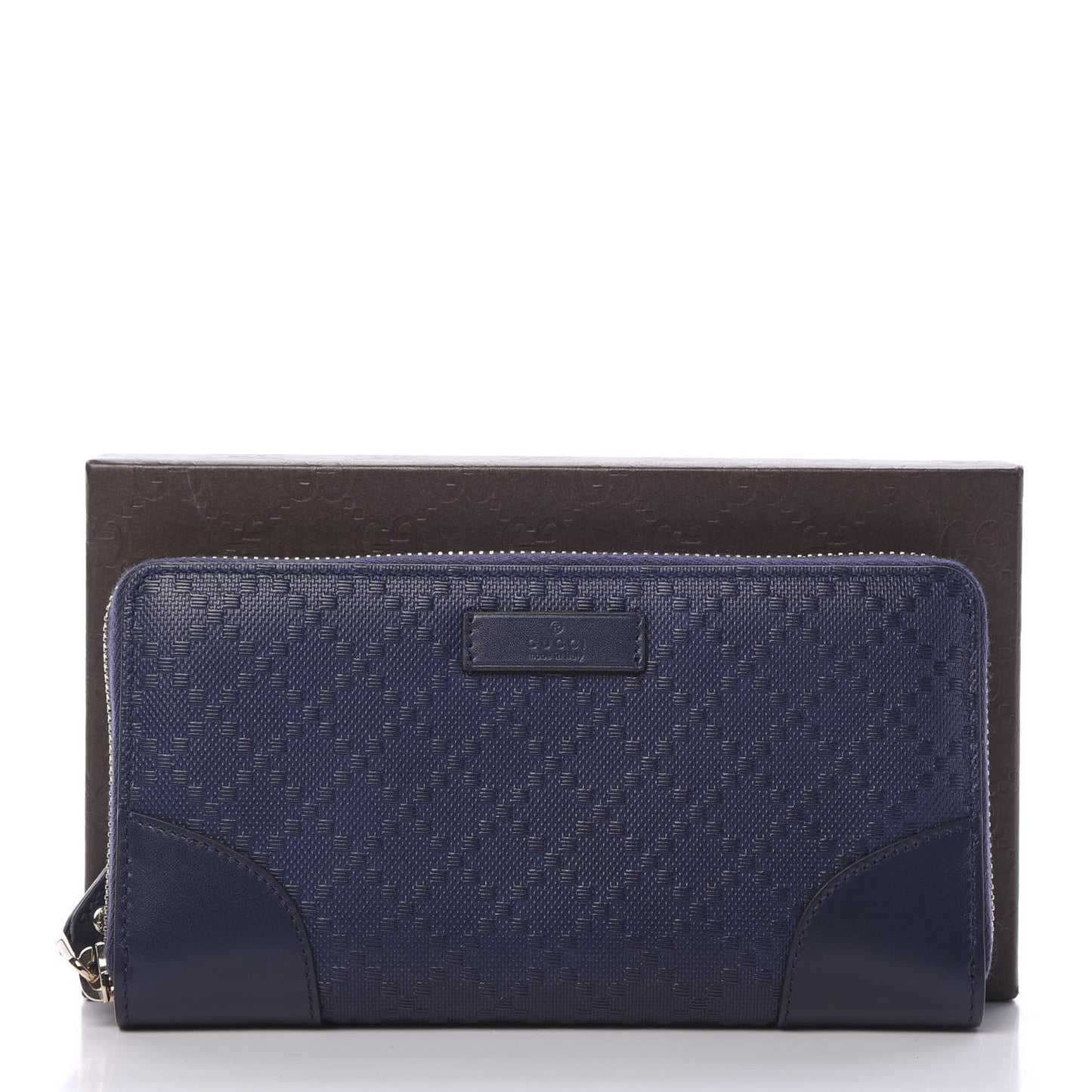 Hilary Lux Bright Diamante Zip Around Wallet Classic Marine
