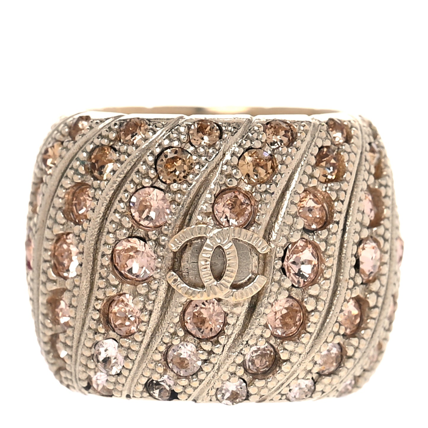 Crystal CC Ring 7 Gold