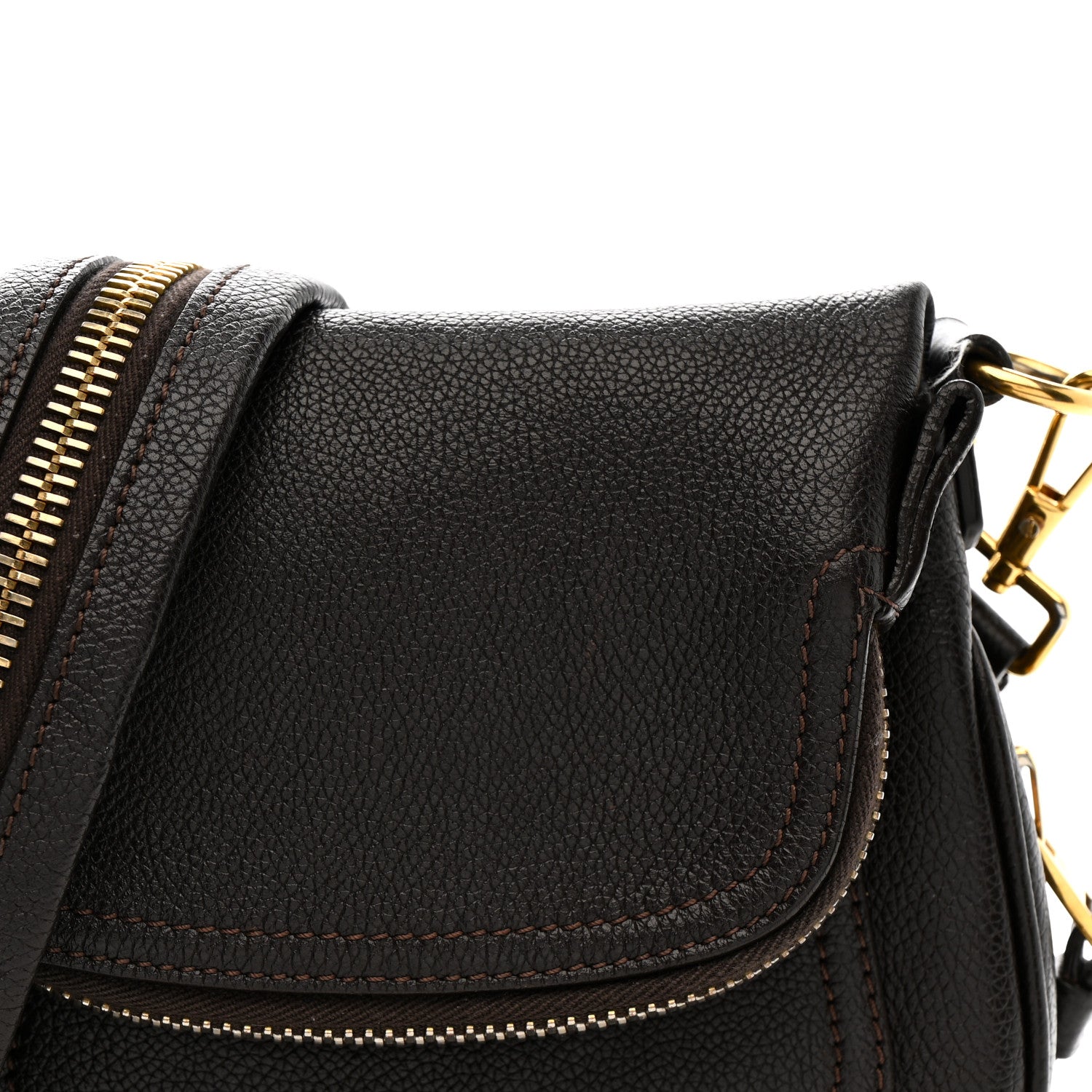 Tom Ford Calfskin Mini Jennifer Crossbody Bag Brown 8 of 14