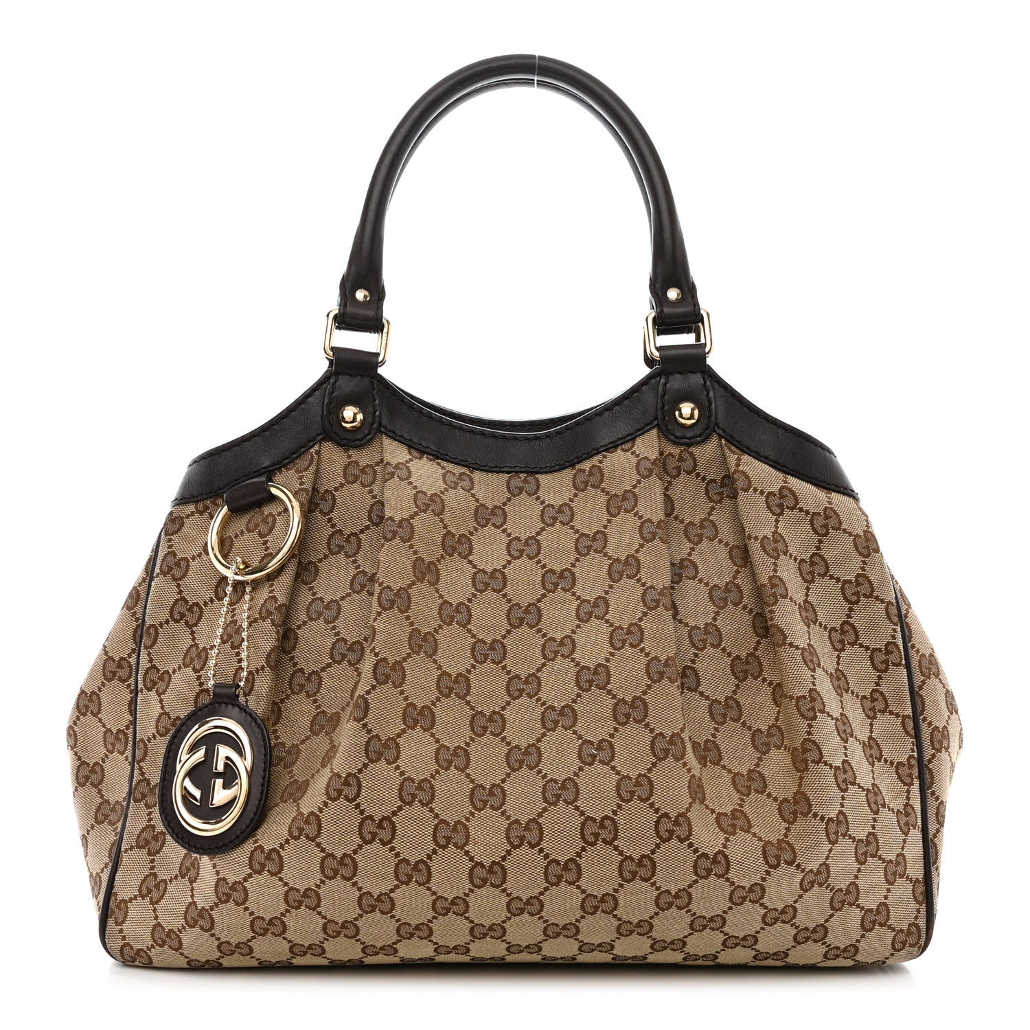 Gucci Monogram Medium Sukey Tote Dark Brown 1 of 15