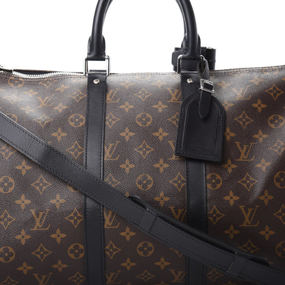 Louis Vuitton Monogram Macassar Keepall Bandouliere 45 7 of 9