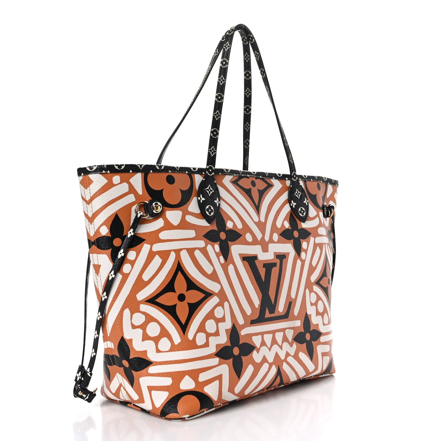 Louis Vuitton Monogram Giant Crafty Neverfull MM Creme Caramel 3 of 9