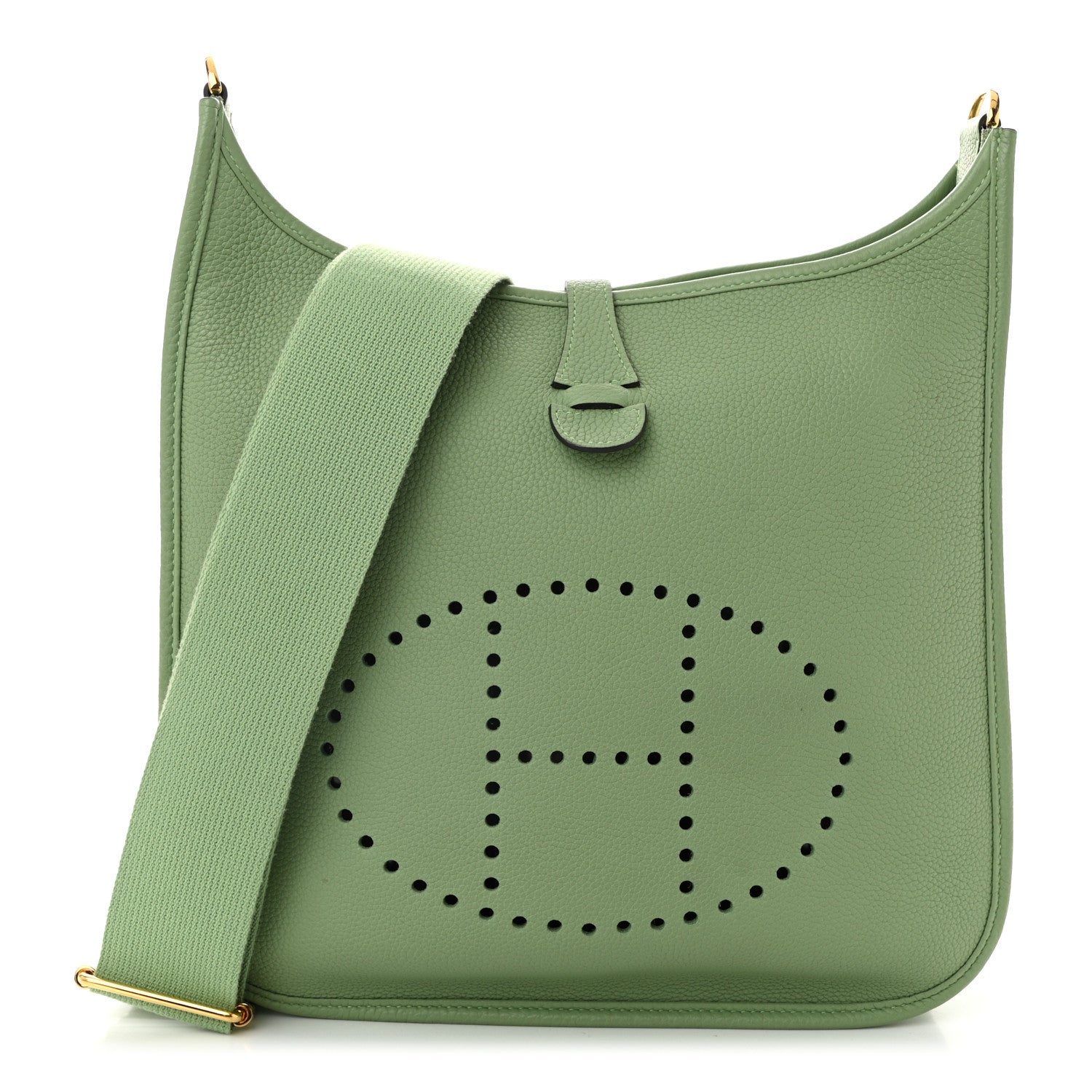 Hermes Taurillon Maurice Evelyne III PM Vert Criquet 1 of 10