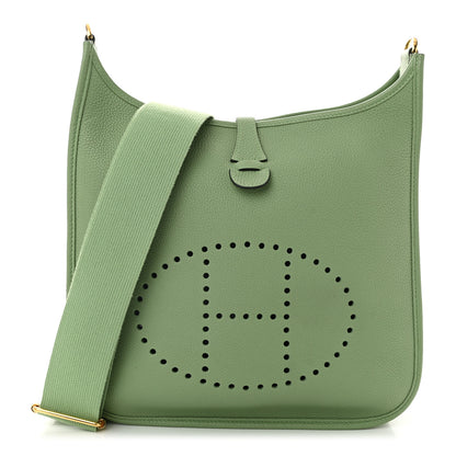 Hermes Taurillon Maurice Evelyne III PM Vert Criquet 1 of 10