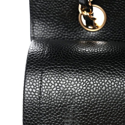 Chanel Caviar Quilted Medium Double Flap Black 12 of 13