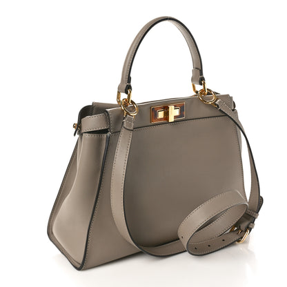 Fendi Vitello Seta Plexiglass Tortoise Medium Peekaboo Iconic Satchel Tortora 3 of 9