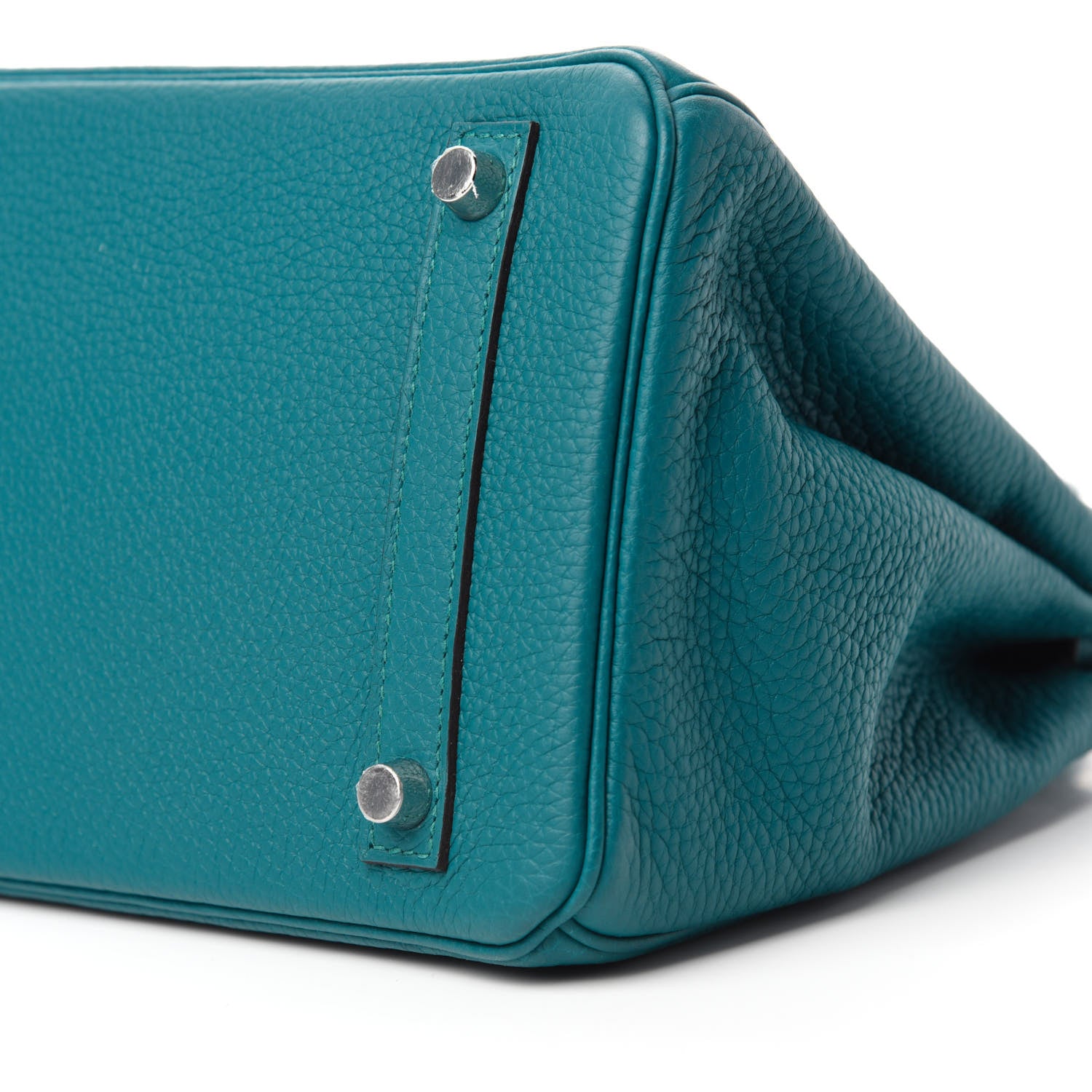 Hermes Taurillon Clemence Birkin 30 Vert Bosphore 6 of 10