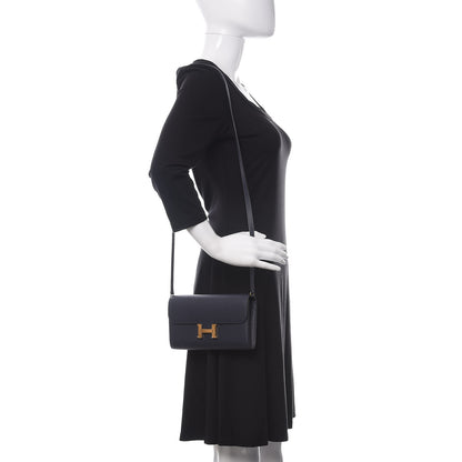 Hermes Evercolor Constance Wallet To Go Bleu Nuit 2 of 10