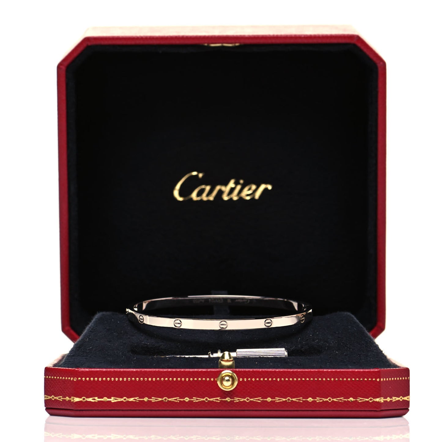 18K White Gold Small LOVE Bracelet 18