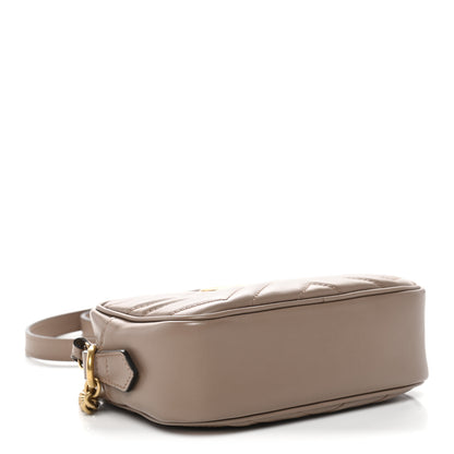 Gucci Calfskin Matelasse Mini GG Marmont Chain Shoulder Bag Porcelain Rose 3 of 9
