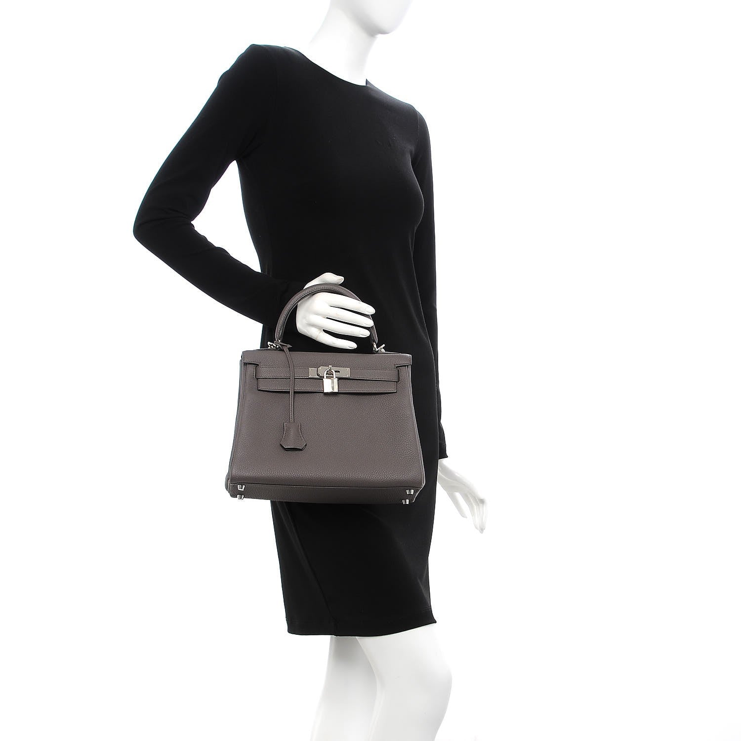 Hermes Togo Kelly Retourne 28 Etain 3 of 35