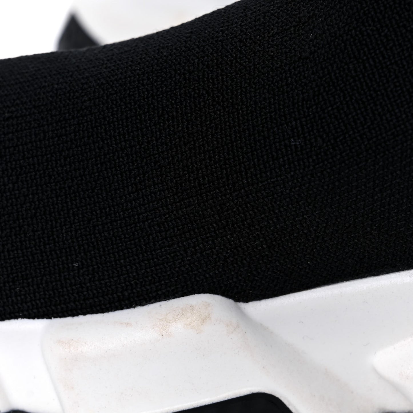 Neoprene Knit Womens Speed Sneakers 35 Black White