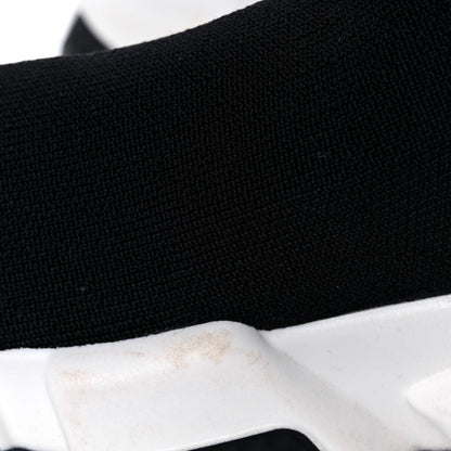 Balenciaga Neoprene Knit Womens Speed Sneakers 35 Black White 15 of 16