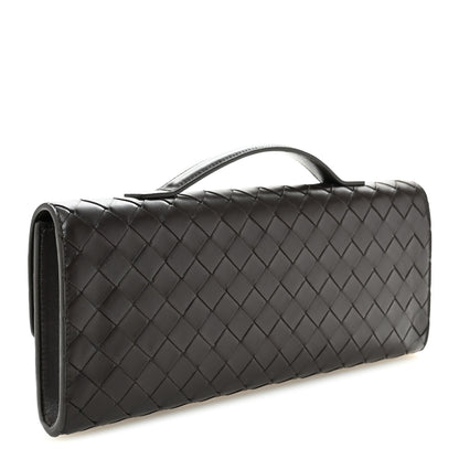 Bottega Veneta Nappa Intrecciato Long Andiamo Top Handle Clutch Fondant 3 of 9