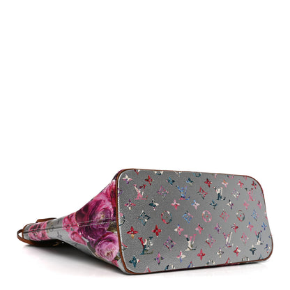 Louis Vuitton Metallic Monogram LV Garden Neverfull MM Silver 5 of 10