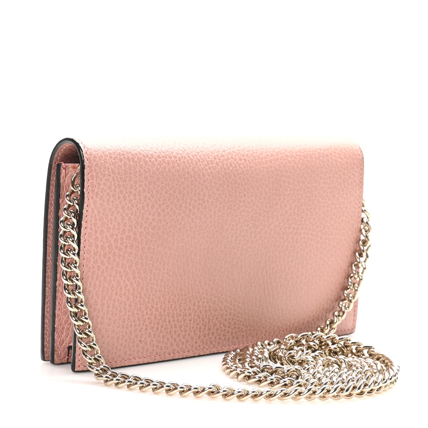 Gucci Dollar Calfskin Medium Betty Chain Wallet Soft Pink 3 of 11