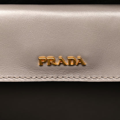 Prada City Calf Quilted Large Double Bag Argilla 6 of 10