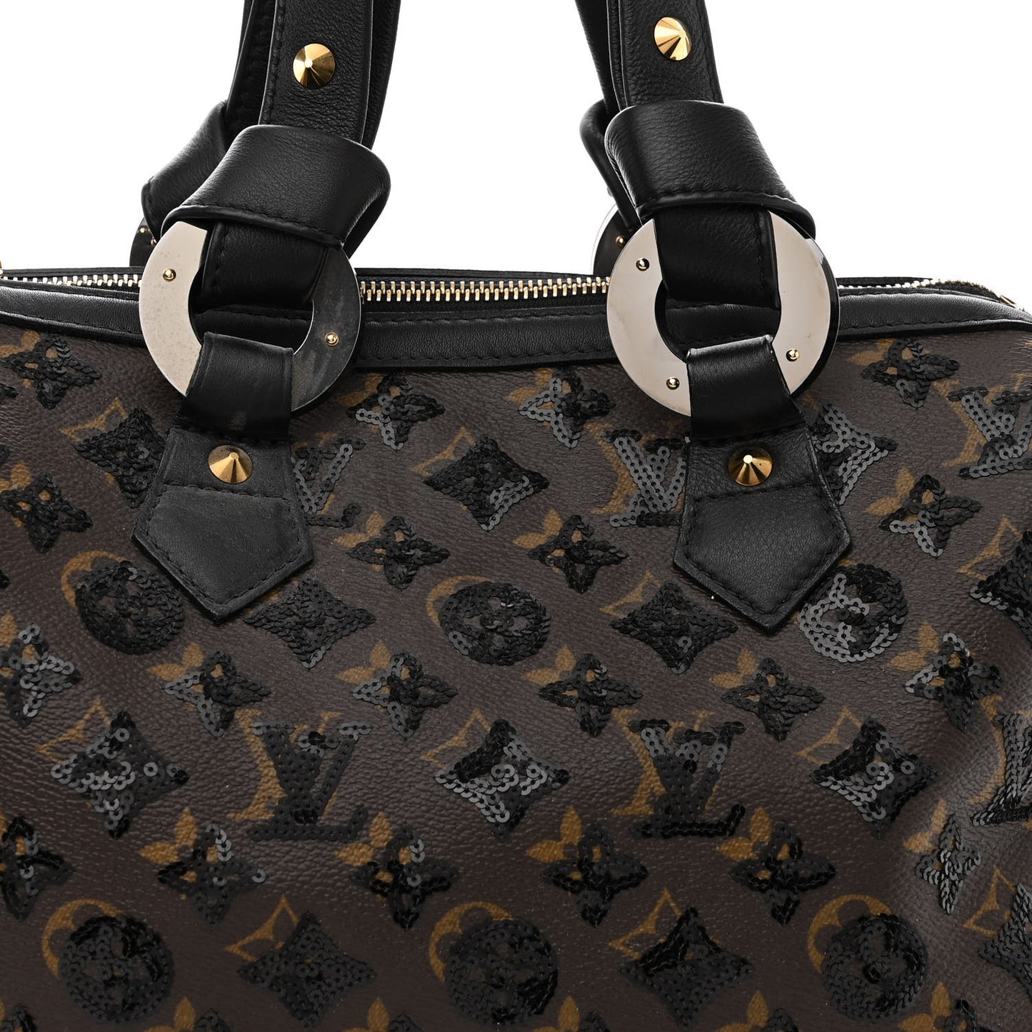 Monogram Sequins Eclipse Speedy 28 Black