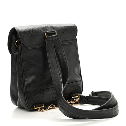 Chanel Caviar CC Backpack Black 3 of 10