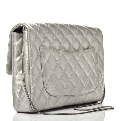 Chanel Metallic Lambskin Quilted Snake Chain 2.55 Reissue Flap Silver 3 of 13