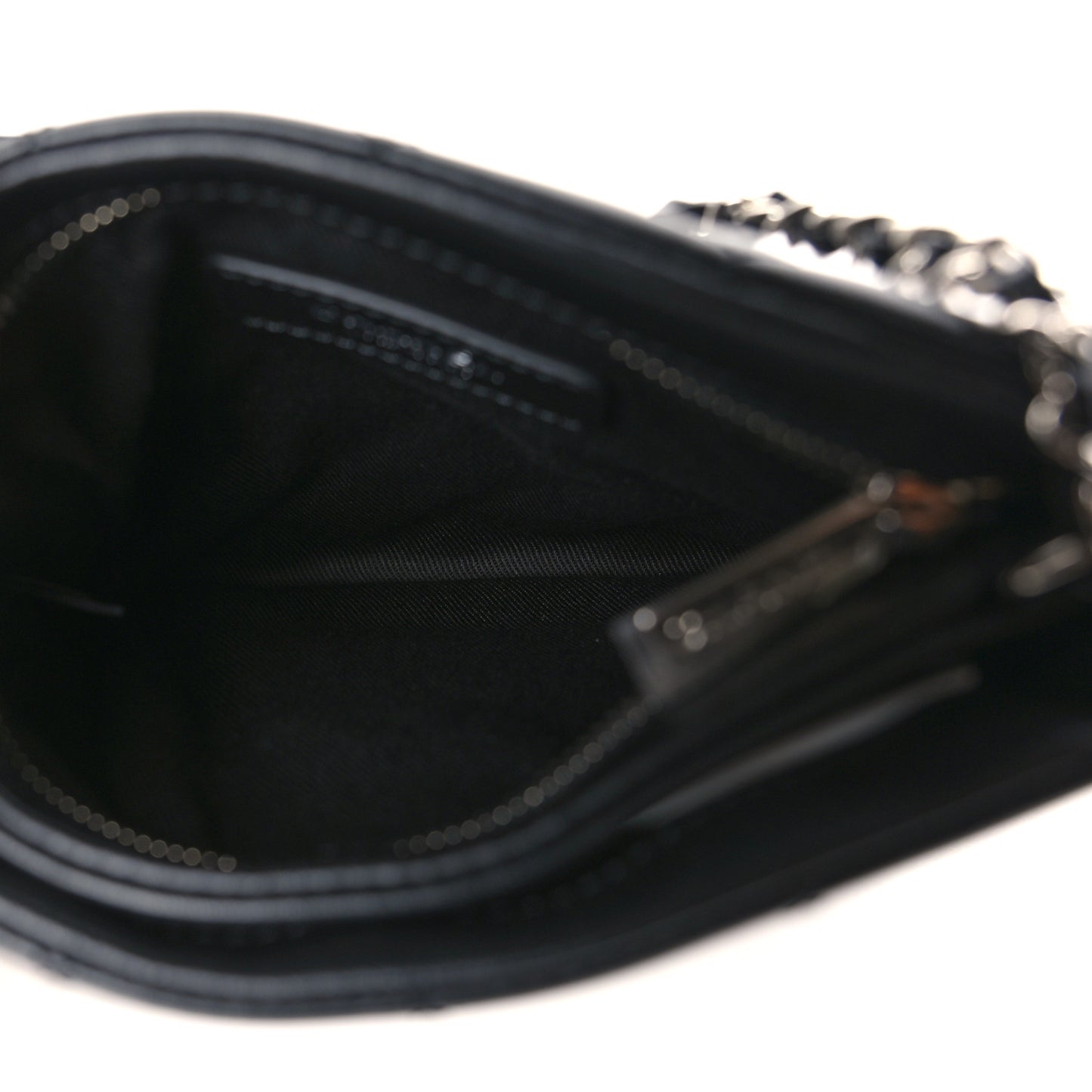 Lambskin Quilted Crossbody Bag Black