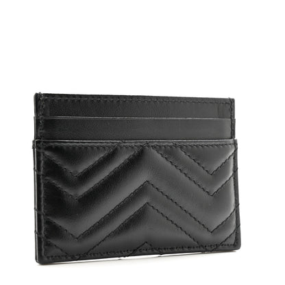 Gucci Calfskin Matelasse GG Marmont Card Holder Black 3 of 9