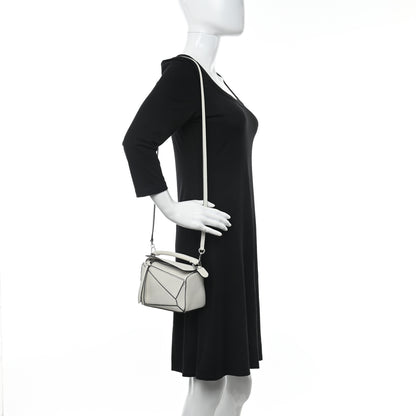 Loewe Calfskin Mini Puzzle Bag Soft White 2 of 9