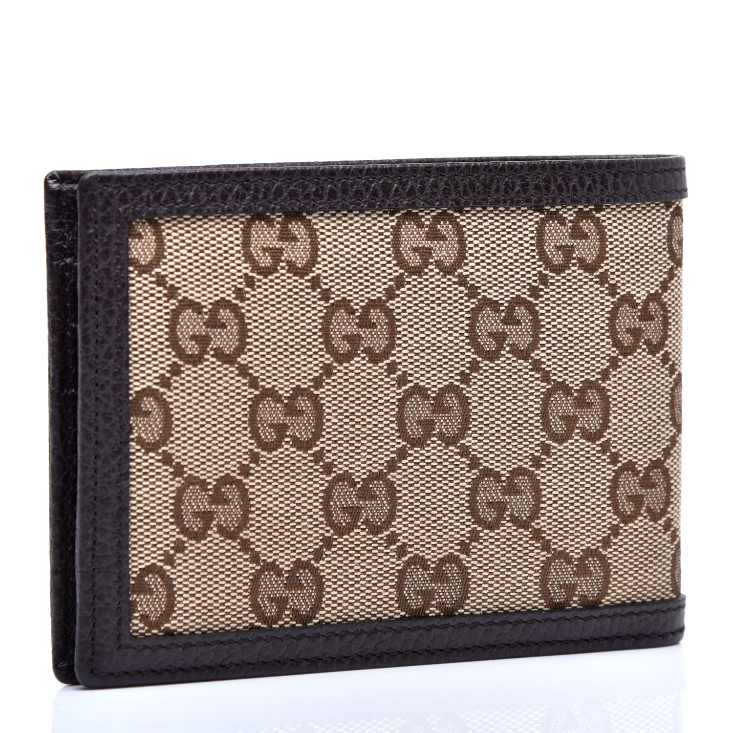 Gucci Monogram Mens Bi-Fold Wallet Brown 3 of 6