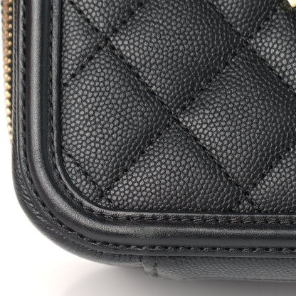 Chanel Caviar Quilted Medium CC Filigree Vanity Case Black 11 of 11
