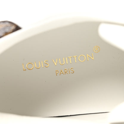 Louis Vuitton Lambskin Embossed Monogram Uniformes Time Out Sneakers 39.5 White 8 of 8