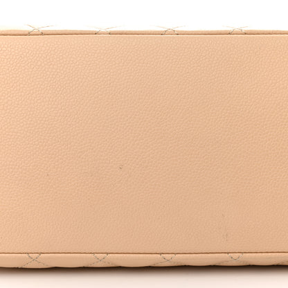 Chanel Caviar Quilted Grand Shopping Tote GST Beige Clair 11 of 12