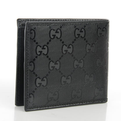 Gucci Imprime Monogram Avel Bi-Fold Wallet Black 3 of 7