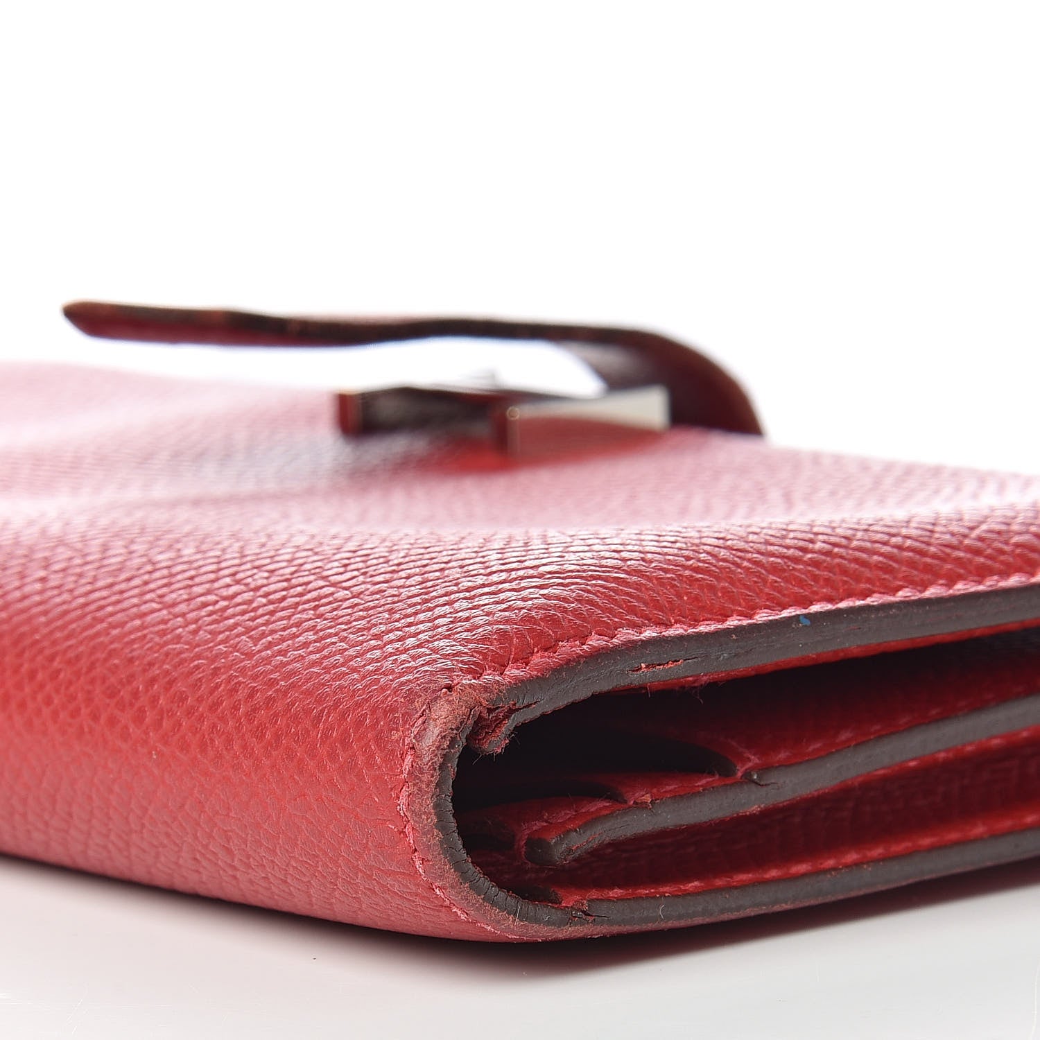 Hermes Epsom Bearn Gusset Wallet Rouge Casaque 12 of 18