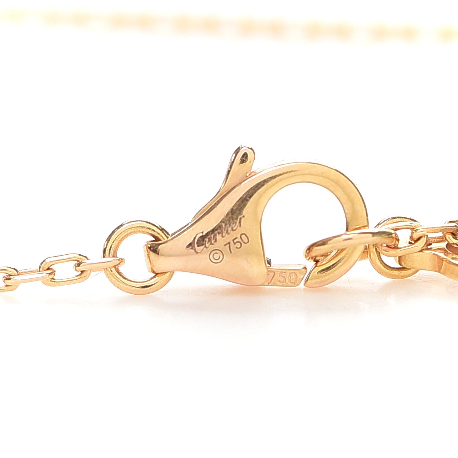 Cartier 18K Yellow Gold Diamond SM D'Amour Pendant Necklace 5 of 5