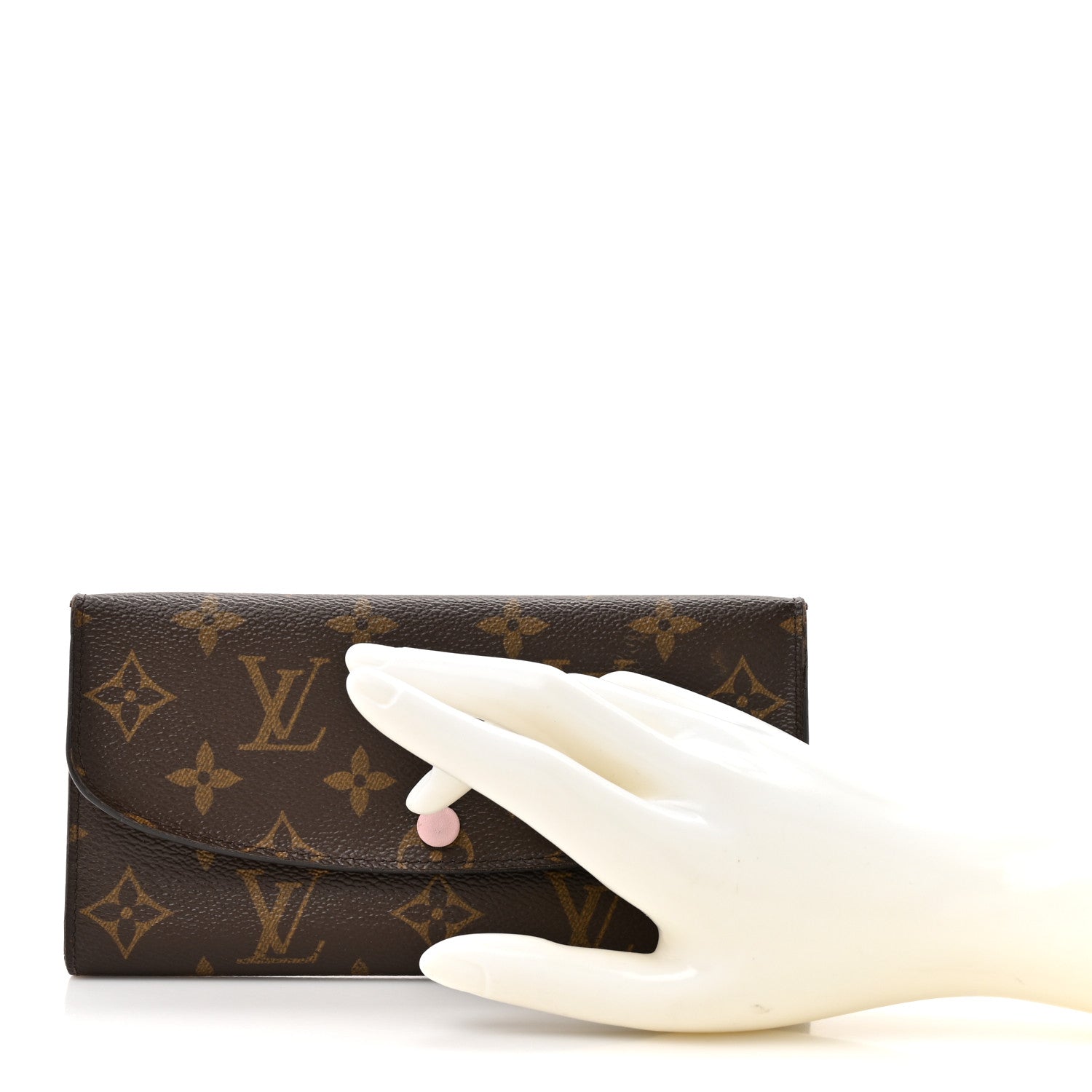 Louis Vuitton Monogram Emilie Wallet Rose Ballerine 2 of 10