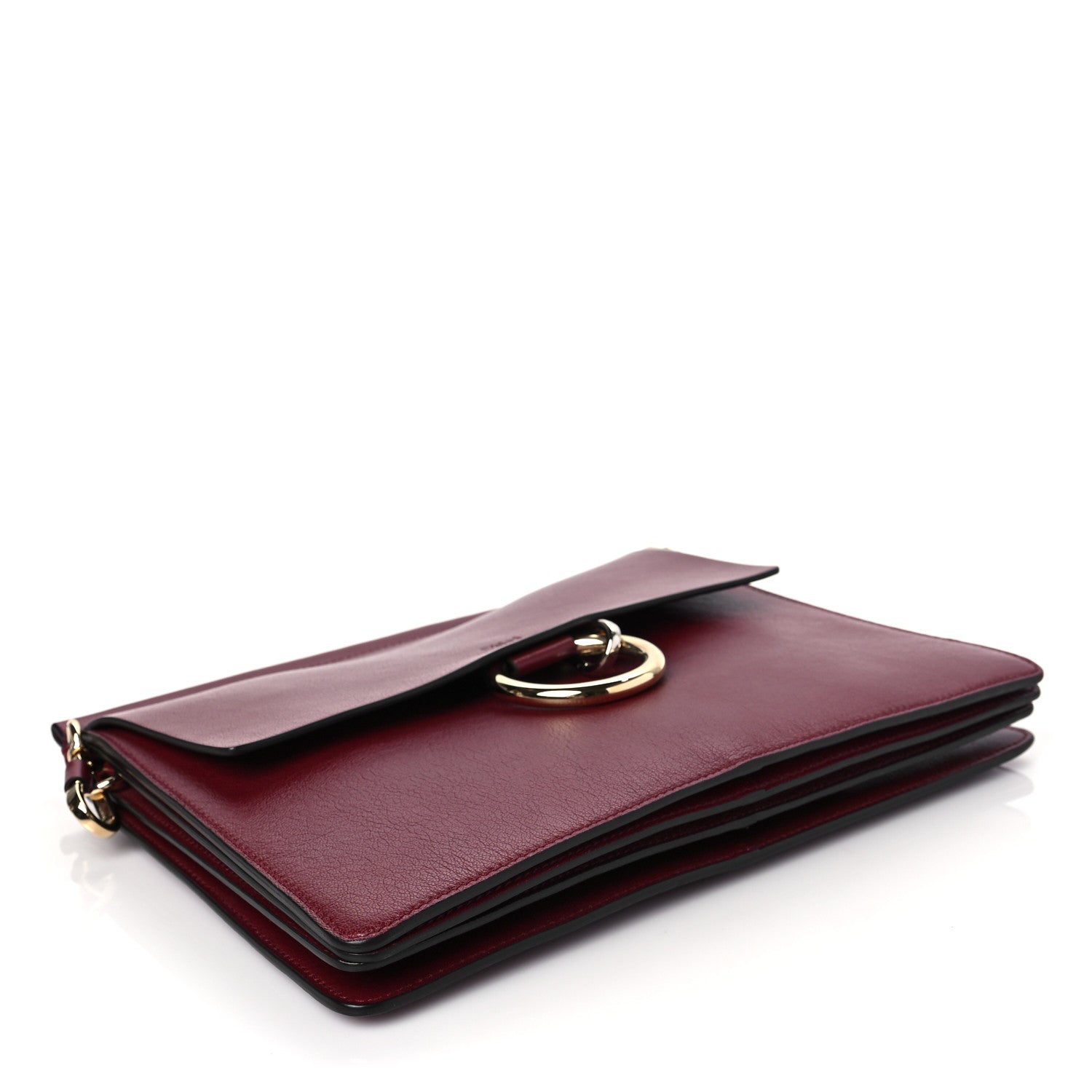 Chloe Calfskin Medium Faye Shoulder Bag Sienna Red 4 of 9