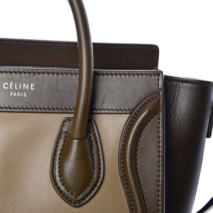 Celine Smooth Calfskin Nano Tri-Color Luggage Khaki 15 of 20