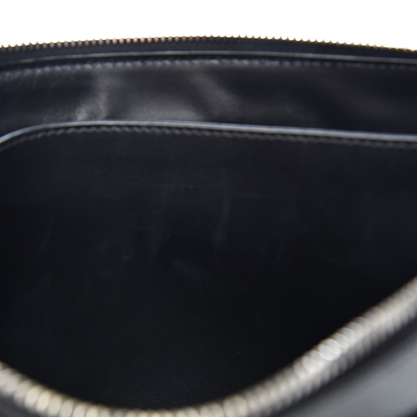 Saffiano Cuir Clutch Wristlet Bag Black